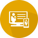 opinions_orange_round_icon